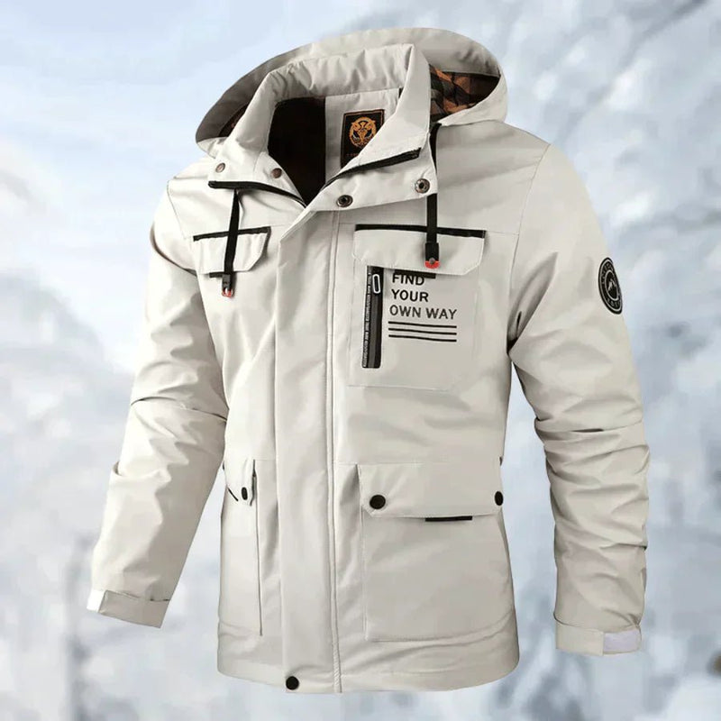 Heren Winterjas met Capuchon en Meerdere Zakken | Warm & Comfortabel