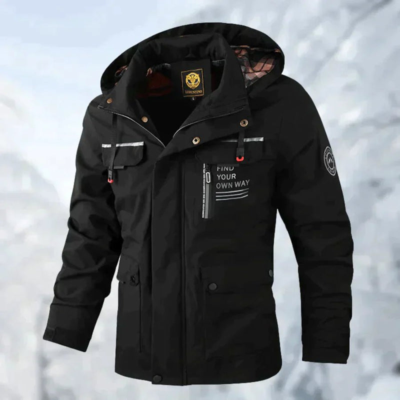 Heren Winterjas met Capuchon en Meerdere Zakken | Warm & Comfortabel