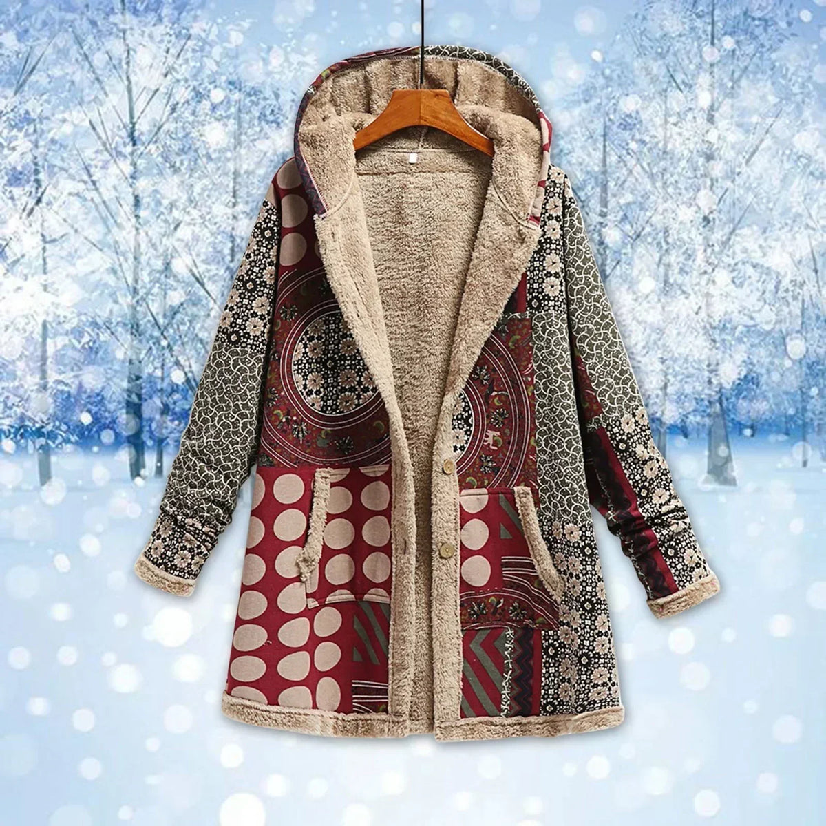 Dames Luxe Winterjas met Capuchon | Warm & Comfortabel