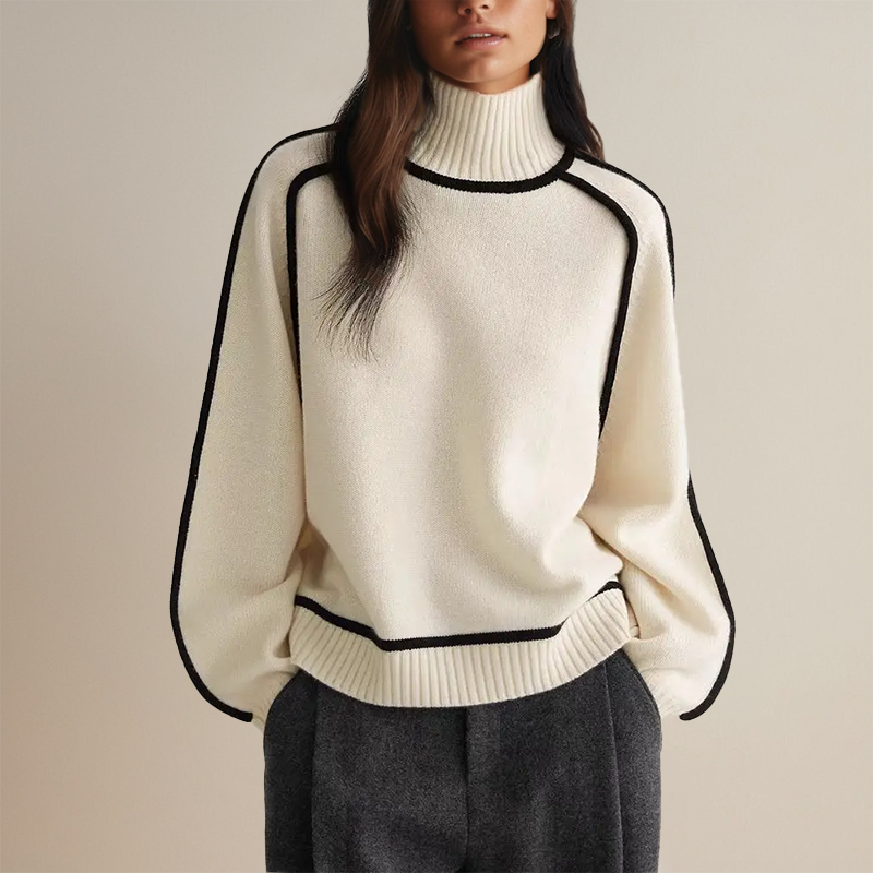 Trui Regular Fit Warme Col voor Dames | Ideaal voor de Winter | Zacht en Comfortabel