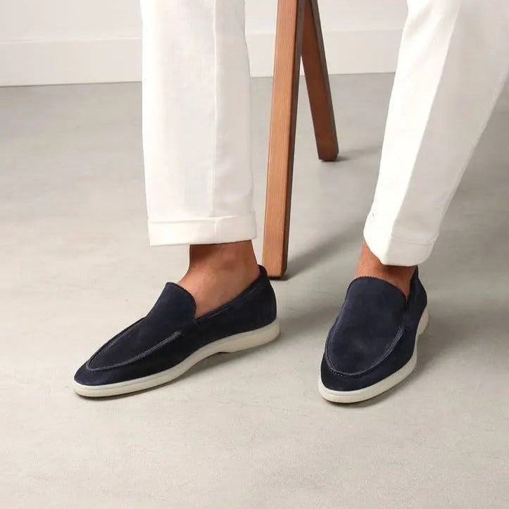 Refined Elegance - Luxe Suede Loafers