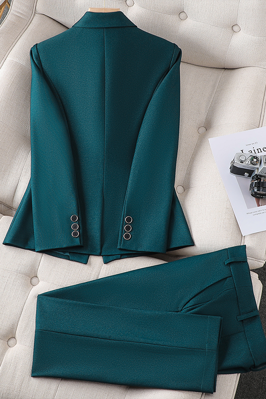 Elegant Dames Blazer en Broek Set | Kantoorstijl
