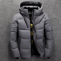 David - Stijlvolle en Warme Winter Puffer Jas met Capuchon