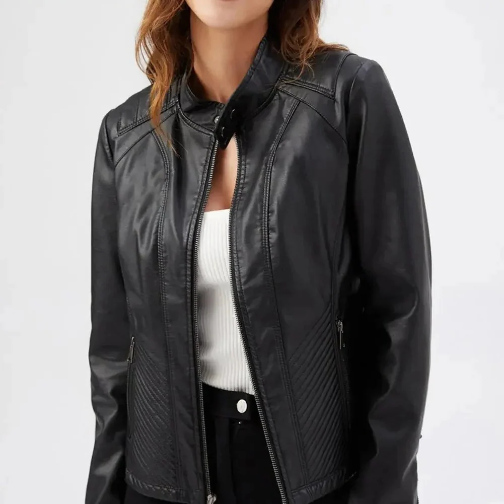 Dames Slim Fit Jack | Gewatteerde Panelen met Ritsluiting