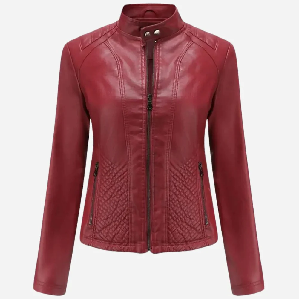 Dames Slim Fit Jack | Gewatteerde Panelen met Ritsluiting