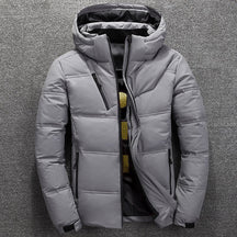 David - Stijlvolle en Warme Winter Puffer Jas met Capuchon