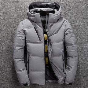 David - Stijlvolle en Warme Winter Puffer Jas met Capuchon