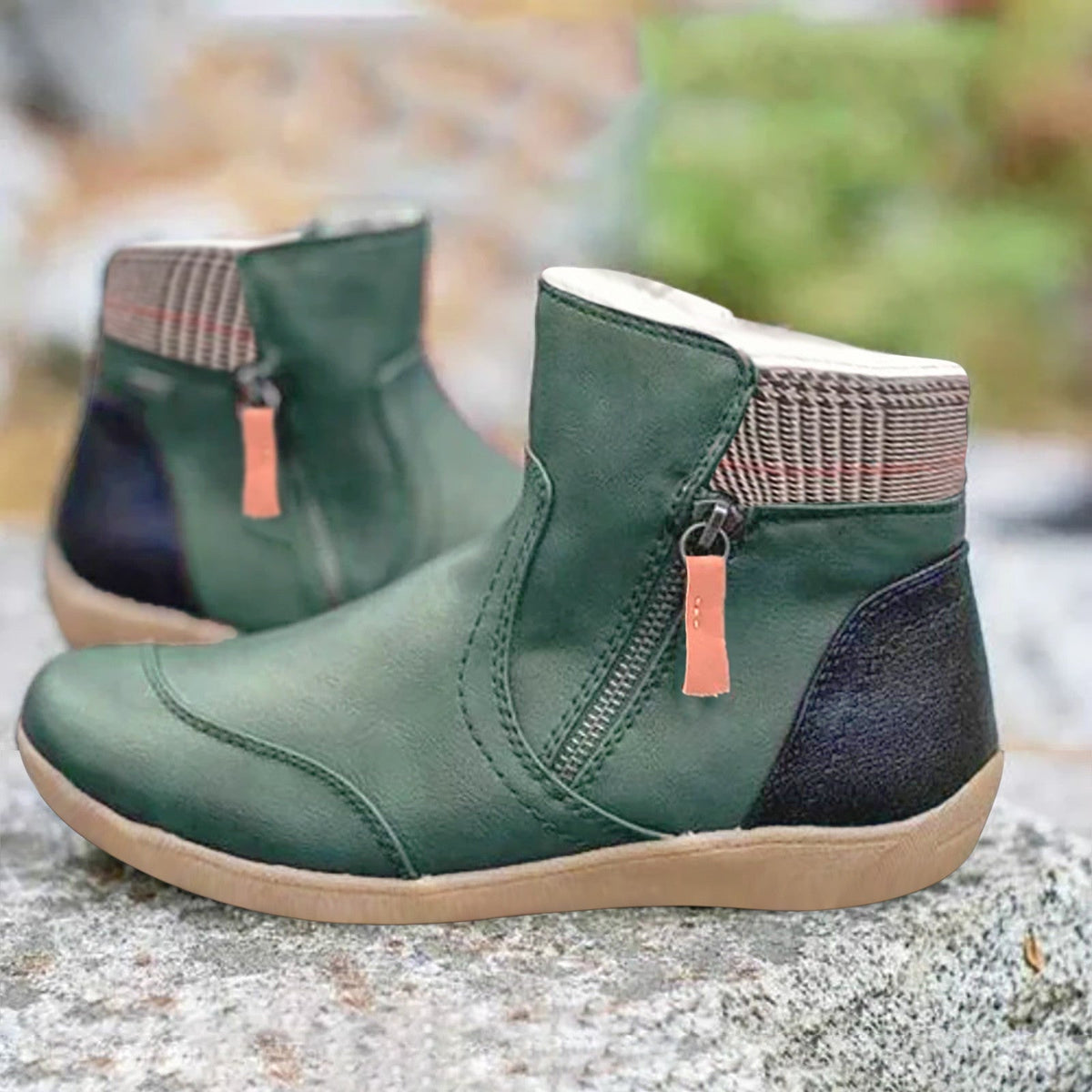 Dames Enkellaarsjes met Zijrits | Comfortabele & Warme Winterschoenen