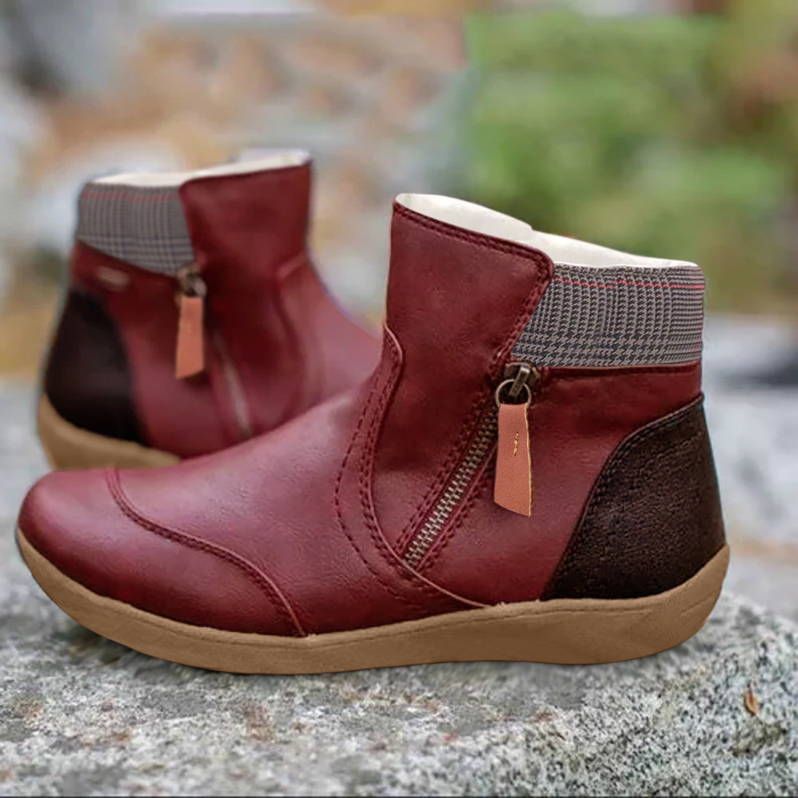 Dames Enkellaarsjes met Zijrits | Comfortabele & Warme Winterschoenen