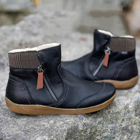 Dames Enkellaarsjes met Zijrits | Comfortabele & Warme Winterschoenen