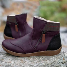 Dames Enkellaarsjes met Zijrits | Comfortabele & Warme Winterschoenen
