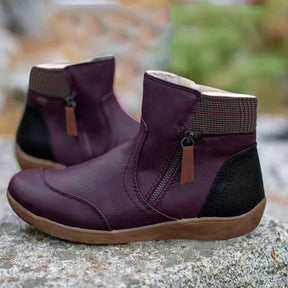 Dames Enkellaarsjes met Zijrits | Comfortabele & Warme Winterschoenen