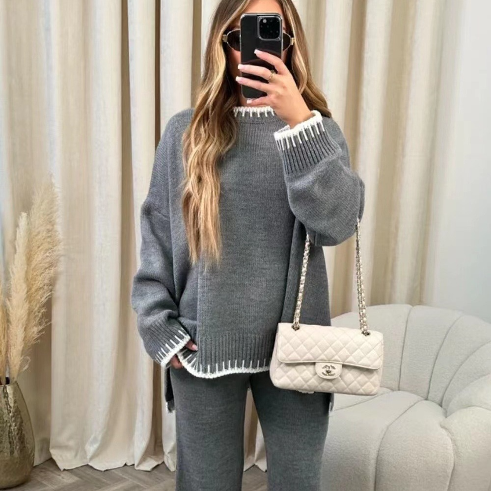 Dames Gebreide Lounge Set | Zachte Touch met Relaxte Pasvorm