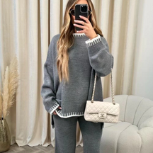Dames Gebreide Lounge Set | Zachte Touch met Relaxte Pasvorm
