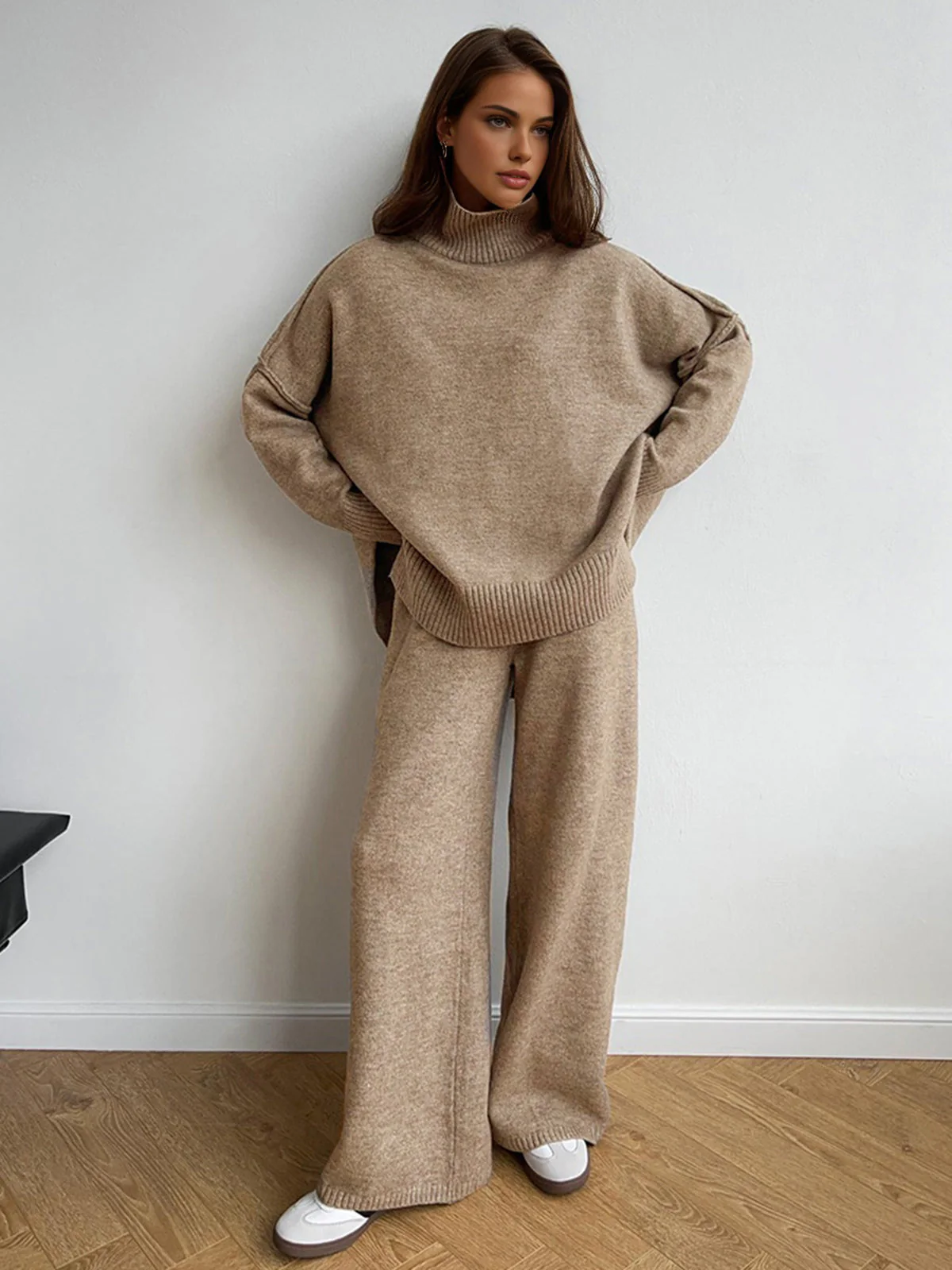 Dames Coltrui Tweedelig Set | Relaxte Pasvorm & Wijde Broek