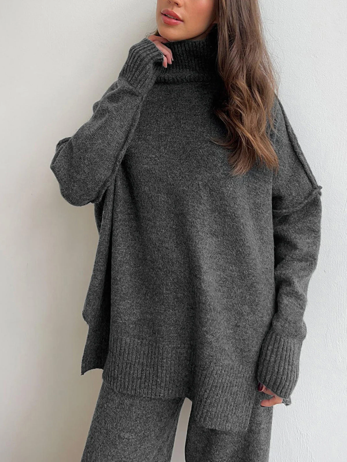 Dames Coltrui Tweedelig Set | Relaxte Pasvorm & Wijde Broek