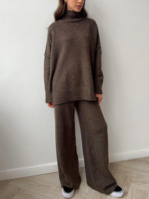 Dames Coltrui Tweedelig Set | Relaxte Pasvorm & Wijde Broek