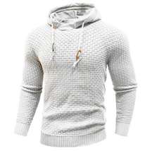 Heren Volledige mouw Gebreide Hoodie | Regular Fit met Capuchonkoord