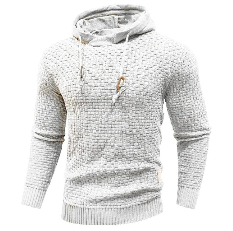 Heren Volledige mouw Gebreide Hoodie | Regular Fit met Capuchonkoord