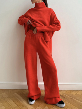 Dames Coltrui Tweedelig Set | Relaxte Pasvorm & Wijde Broek