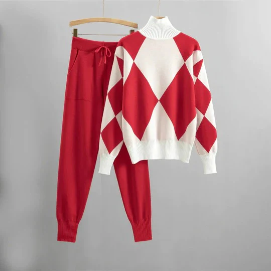 Dames Coltrui Tweedelig Set | Trui & Relaxte Joggingbroek