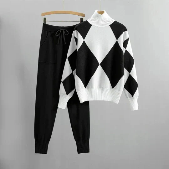 Dames Coltrui Tweedelig Set | Trui & Relaxte Joggingbroek