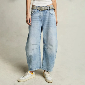 Dames Volledige lengte Wijde Pijpen Jeans | Relaxte Pasvorm
