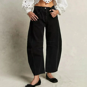 Dames Volledige lengte Wijde Pijpen Jeans | Relaxte Pasvorm