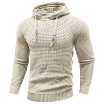 Heren Volledige mouw Gebreide Hoodie | Regular Fit met Capuchonkoord