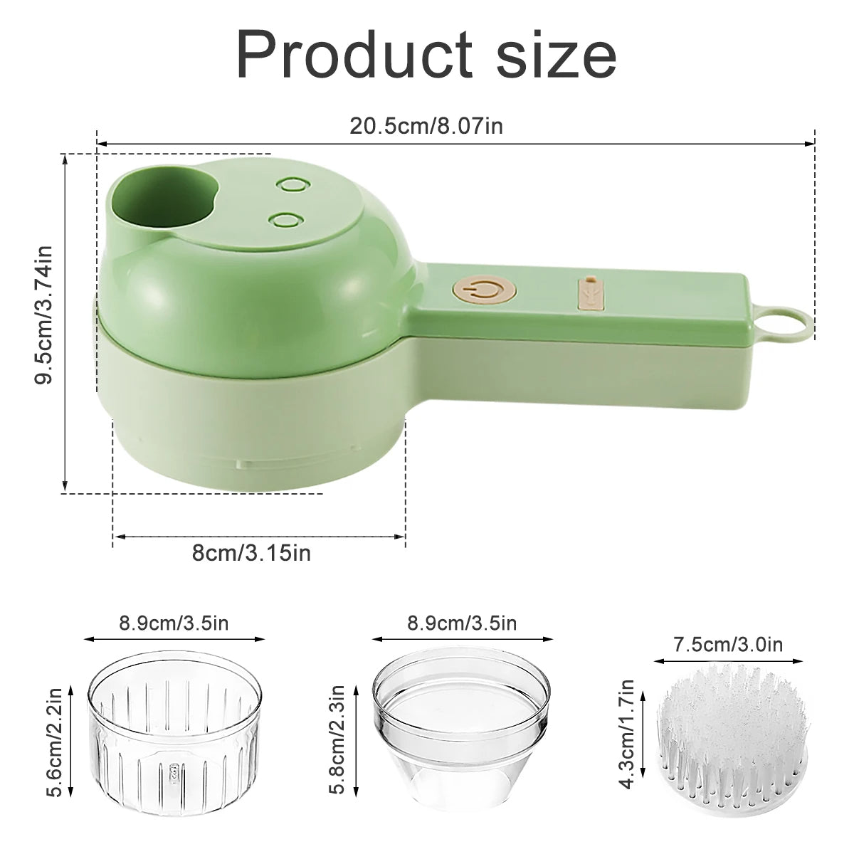 SlicePro - Elektrische groentesnijder set