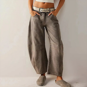 Dames Volledige lengte Wijde Pijpen Jeans | Relaxte Pasvorm