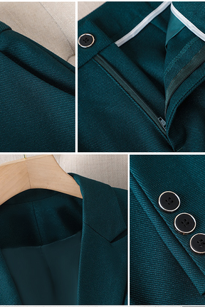 Elegant Dames Blazer en Broek Set | Kantoorstijl