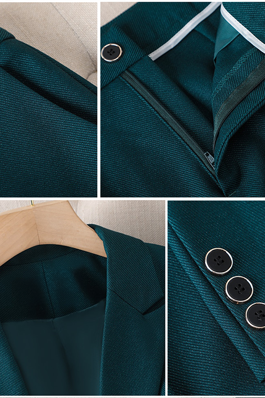 Elegant Dames Blazer en Broek Set | Kantoorstijl