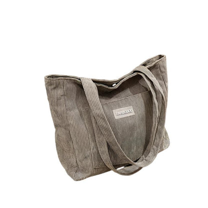 UrbanTote - Casual Corduroy Schoudertas voor Dames met Ruim Design