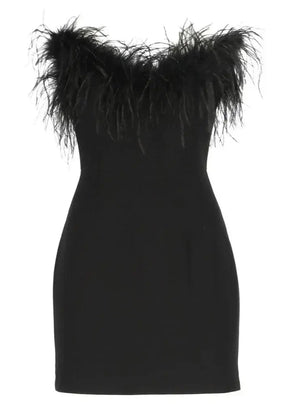 Camilla - Glamoureuze Off-Shoulder Mini Jurk met Verenaccent