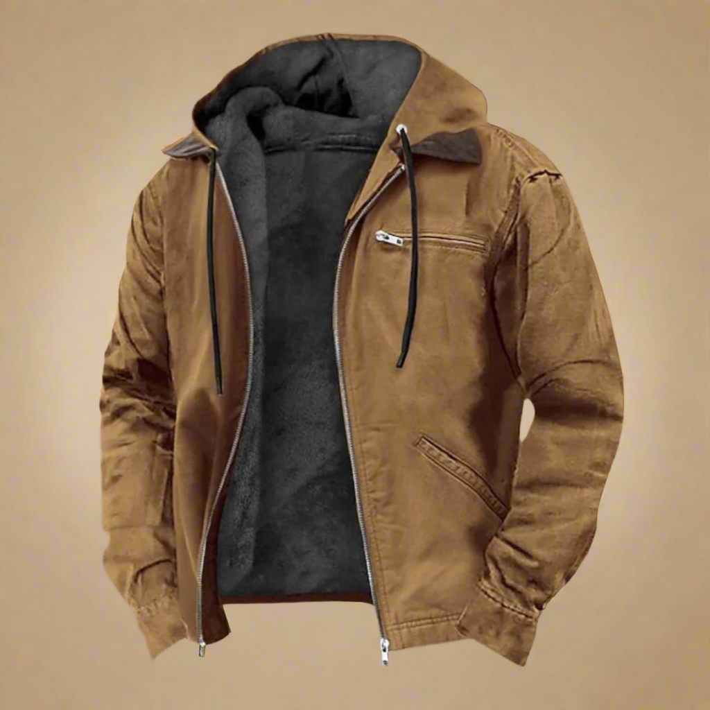 Heren Winterjas met Capuchon en Voering | Comfortabel & Warm