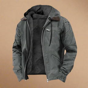 Heren Winterjas met Capuchon en Voering | Comfortabel & Warm
