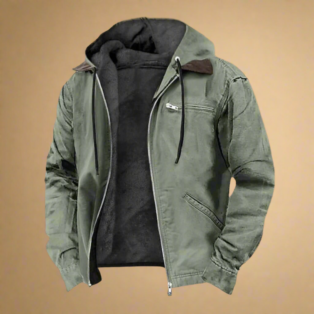 Heren Winterjas met Capuchon en Voering | Comfortabel & Warm