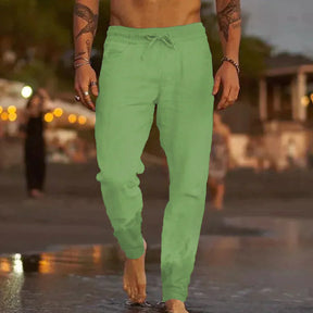 Arlo - Heren Casual Linnen Broek met Trekkoord