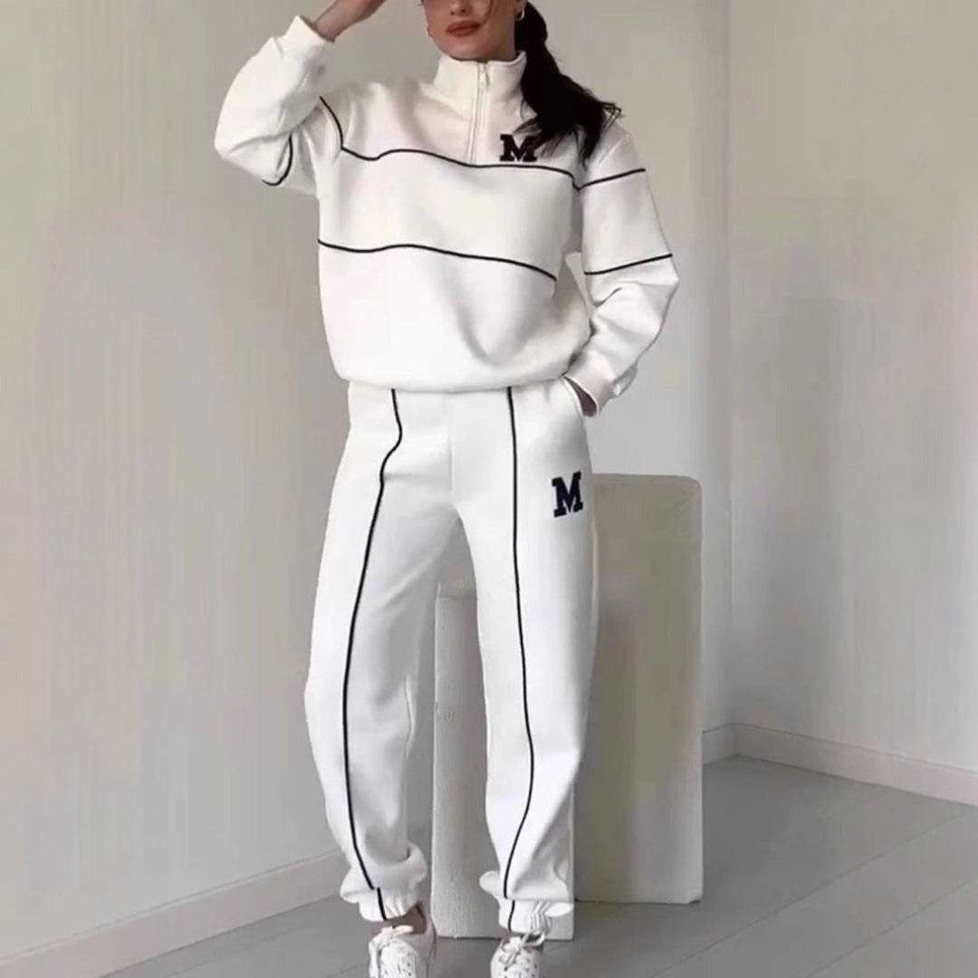 Dames Stijlvolle Cozy Loungewear Casual Set | Relaxte Pasvorm