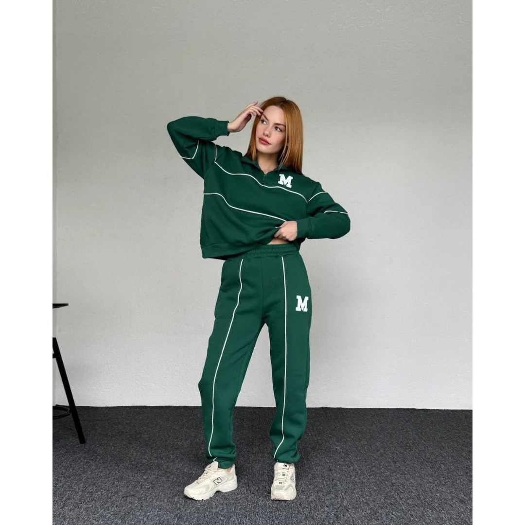 Dames Stijlvolle Cozy Loungewear Casual Set | Relaxte Pasvorm