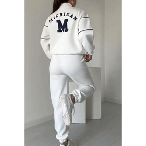 Dames Stijlvolle Cozy Loungewear Casual Set | Relaxte Pasvorm