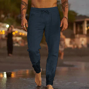 Arlo - Heren Casual Linnen Broek met Trekkoord