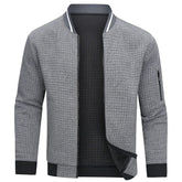 Heren Bomberjack met Wafelstructuur | Lichtgewicht Zip-Up Stijl