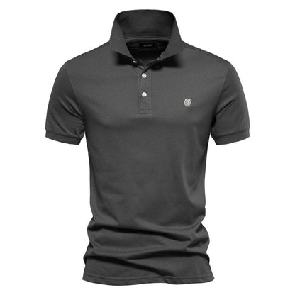 ChicTrend - Geborduurd katoenen poloshirt