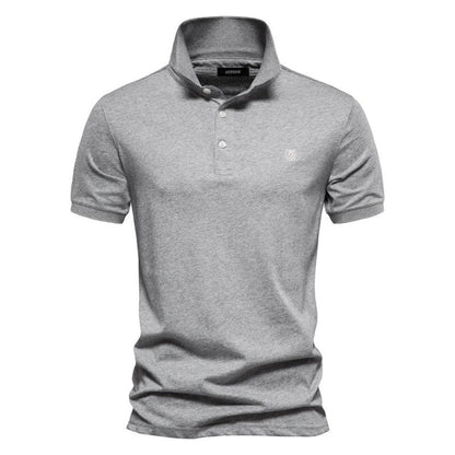 ChicTrend - Geborduurd katoenen poloshirt