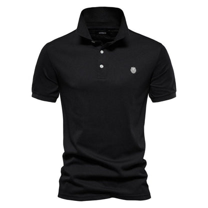 ChicTrend - Geborduurd katoenen poloshirt