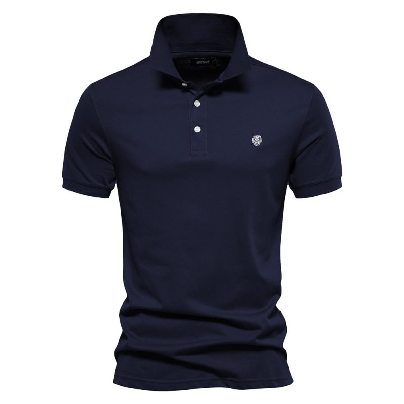 ChicTrend - Geborduurd katoenen poloshirt