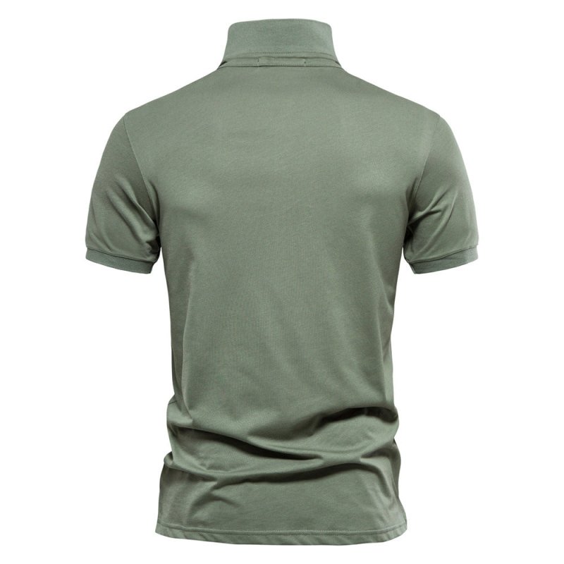 ChicTrend - Geborduurd katoenen poloshirt