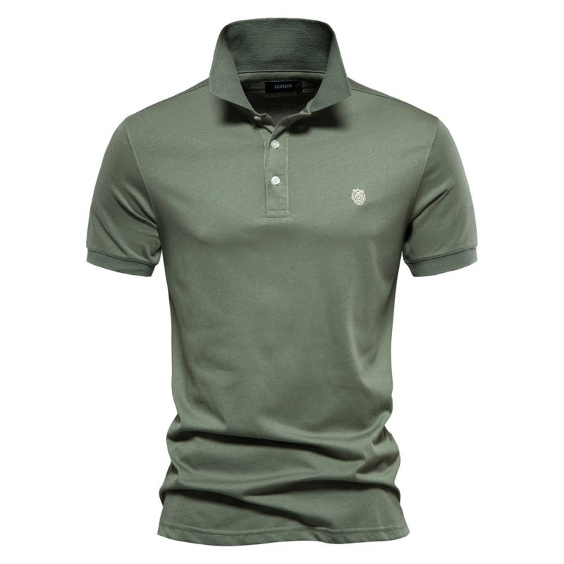 ChicTrend - Geborduurd katoenen poloshirt